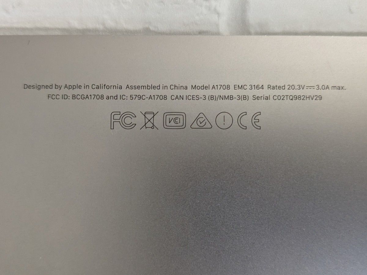 【完動品】 MacBookPro A1708 2017 Core i5 2.3/ 8G / マザーボード / ロジックボード　
