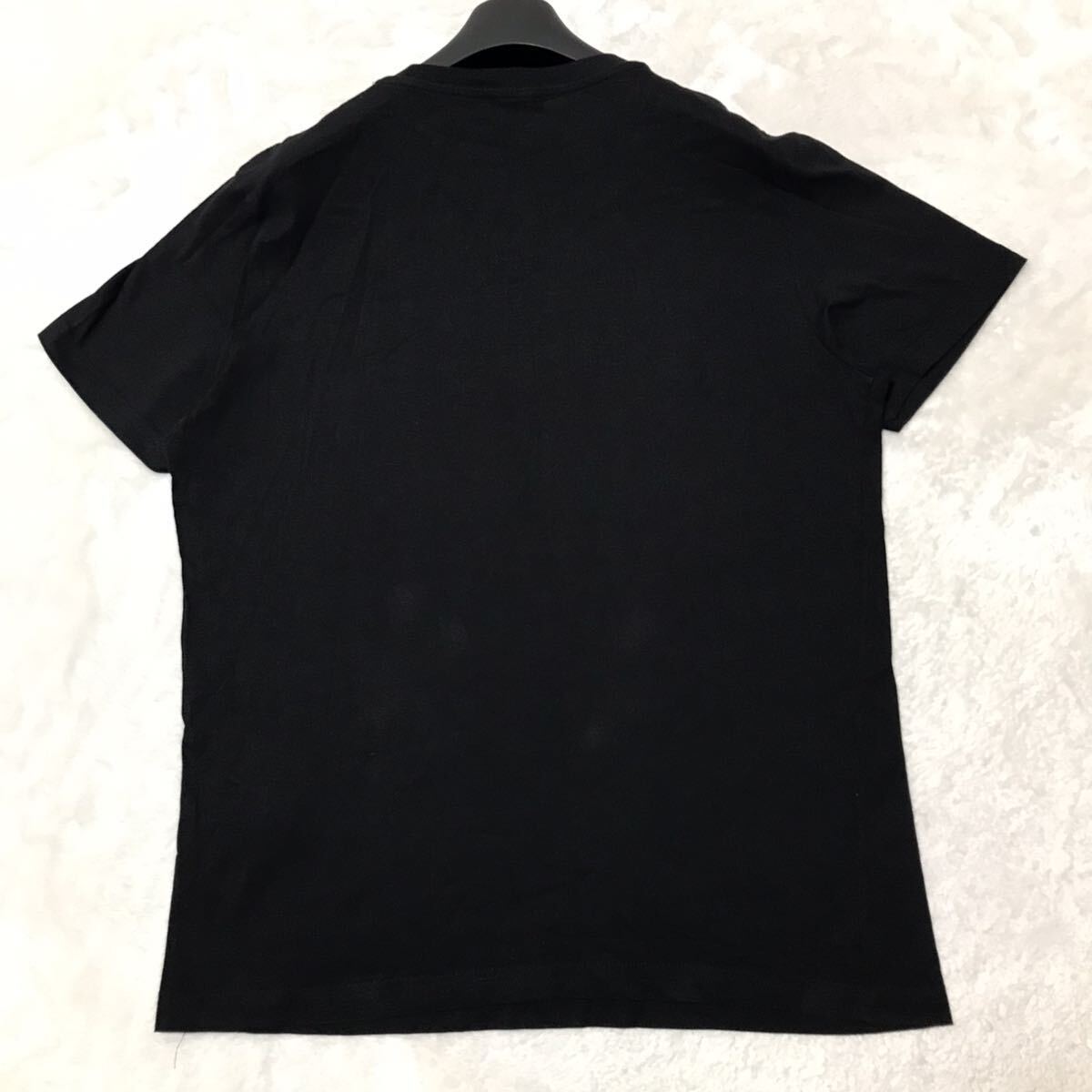 DIESEL ディーゼル ロゴ刺繍 半袖Tシャツ Lサイズ メンズ ブラック 綿100％ トップス _画像5