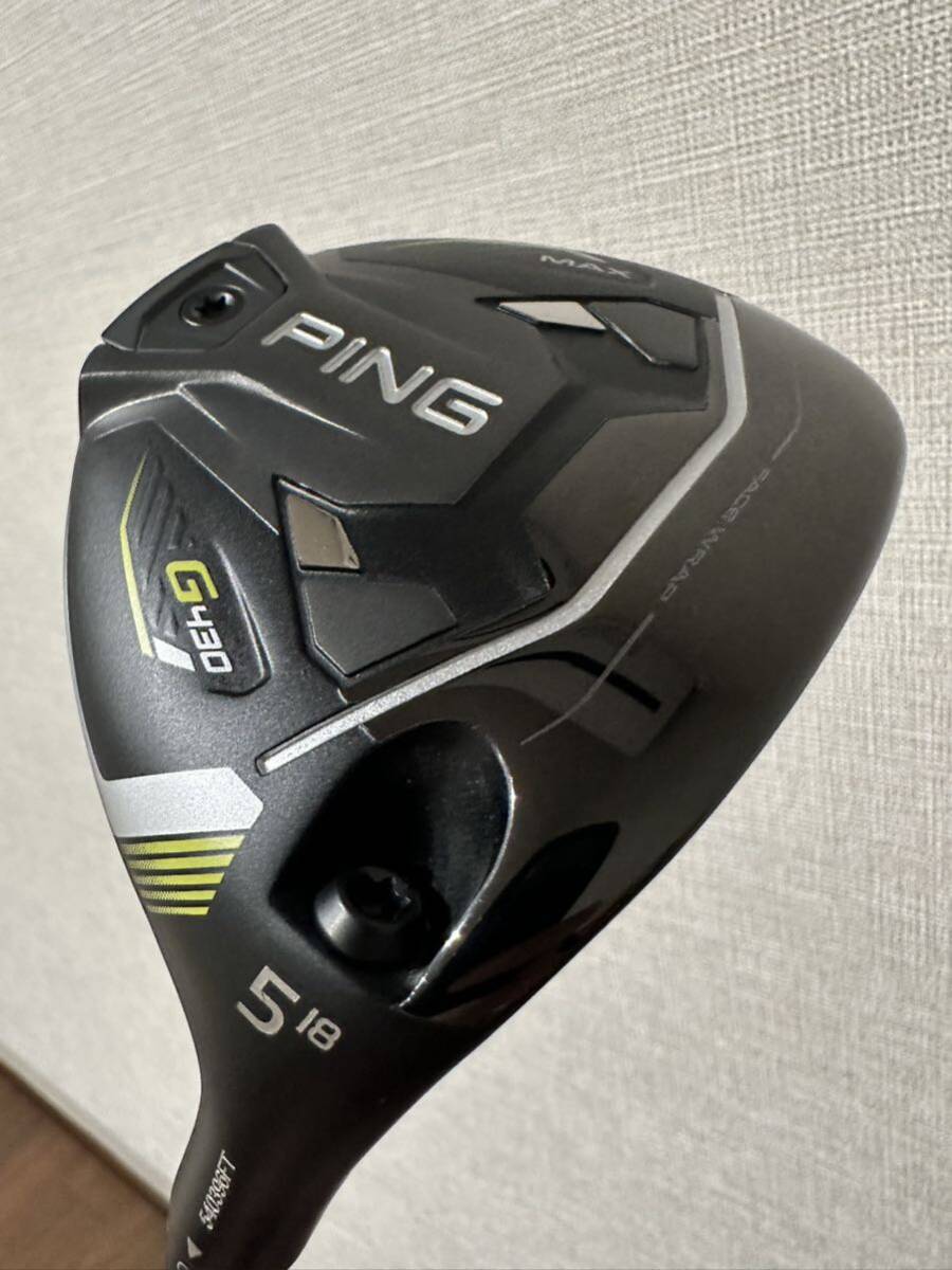 2回使用のみ G430 MAX フェアウェイウッド PING TOUR 2.0 CHROME 75S 5番 FW ピンの画像5