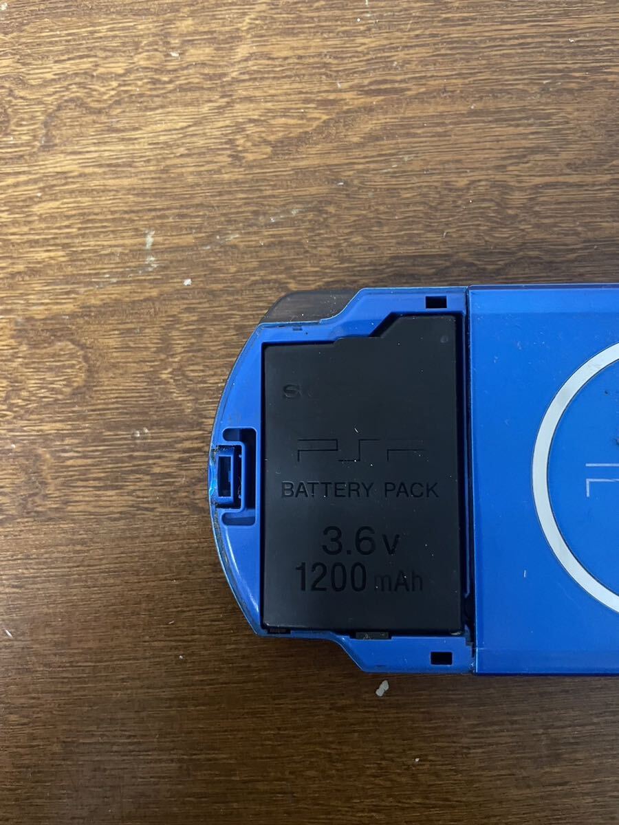 *SONY Sony PSP PlayStation портативный PlayStationPortable голубой PSP-3000 аккумулятор имеется работоспособность не проверялась текущее состояние товар 
