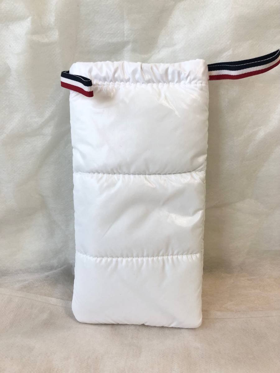  Moncler case pouch MONCLER case / pochette mobile case white smartphone inserting badge writing brush box pen case 4 glasses case / pet bottle holder 