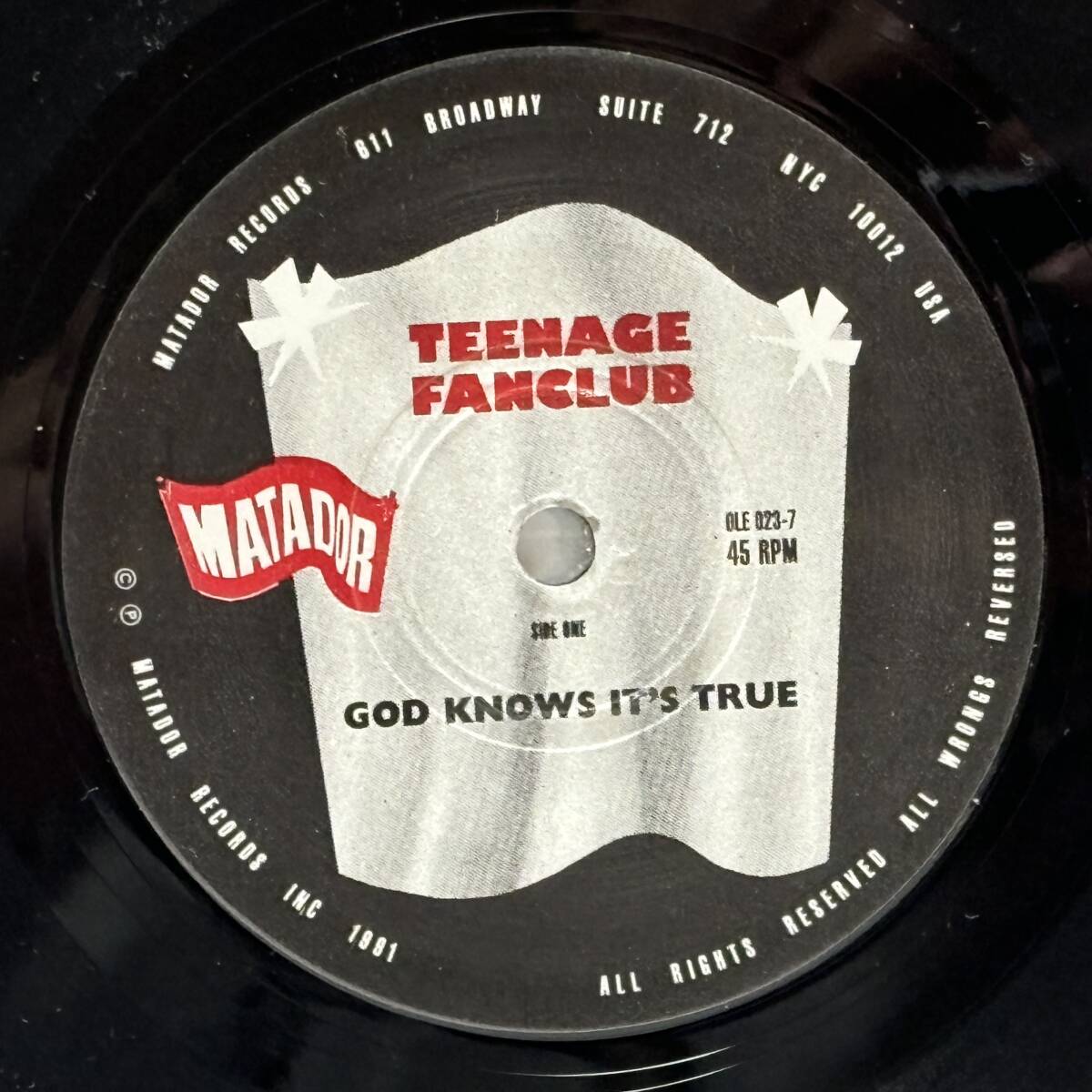 Teenage Fan Club / God Knows It's True (7 inch) ■Used■ の画像3