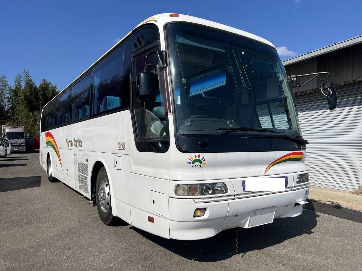  animation equipped! selling out! H8 year Mitsubishi Fuso aero bus 60 number of seats 17.73L diesel 6 speed MT engine good condition! Saga Fukuoka 