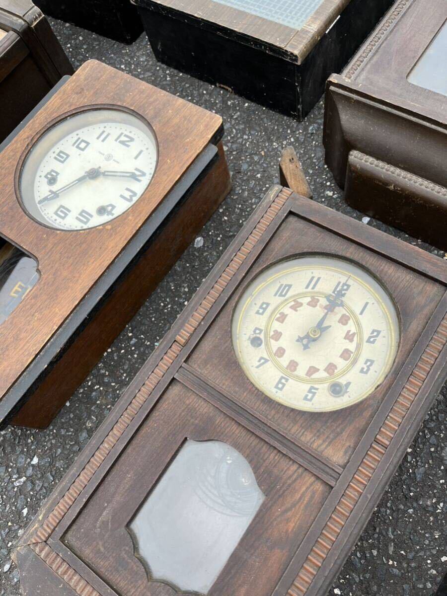  старый часы 16 шт настенные часы Showa Retro настенные часы zen мой тип механический завод SEIKO SONOLA SEIKOSHA CITIZEN TAKANO SEIMITU EIKOSHA Aichi часы антиквариат старый изобразительное искусство 