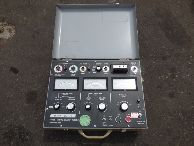 中古 ムサシ RDF-1 位相特性試験機 方向地絡 DGRテスター 新でん 中古 ムサシ RDF-1 位相特性試験機 方向地絡 DGRテスター 新でん