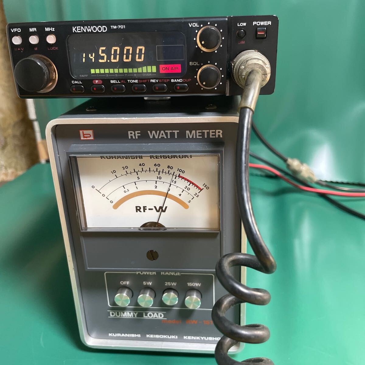 KENWOOD фирма TM-701(U/V obi ) двойной частота FM приемопередатчик рабочий товар 10W машина 