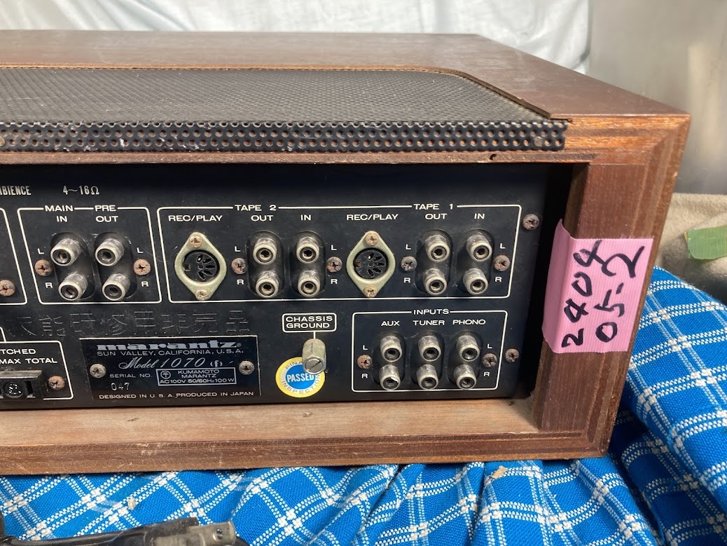 Marantz 　激安　プリメインアンプ　Model 1070 　完動品　【3ヶ月保証 】 ２４０４０５−２_画像8