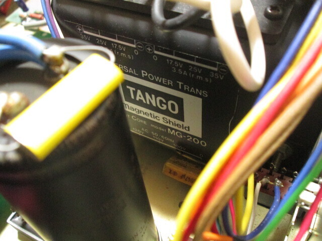 自作　MOSFET 　パワーアンプ　8Ω 　 ８０W ８０W 　完動品【3ヶ月保証】　_電源トランスはタンゴのMG200です