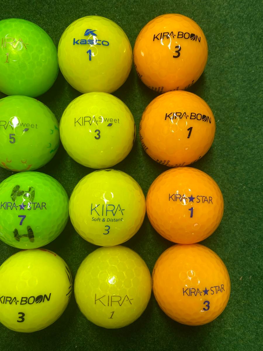 美品　キャスコ　KIRAシリーズ　ロストボール　20球　レディース　カラーボール　kasco