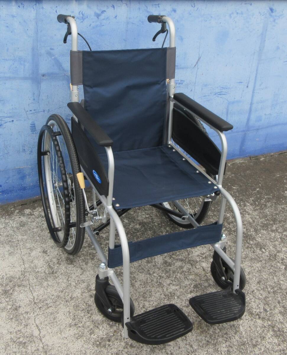Принят нет шин -панк, которые не должны беспокоиться о панке! Nissin (Nisshin Medical Instrument), изготовленный из алюминия / складного самоходного автомобильного кресла Neo-1α Инвалидная коляска инвалидная коляска.