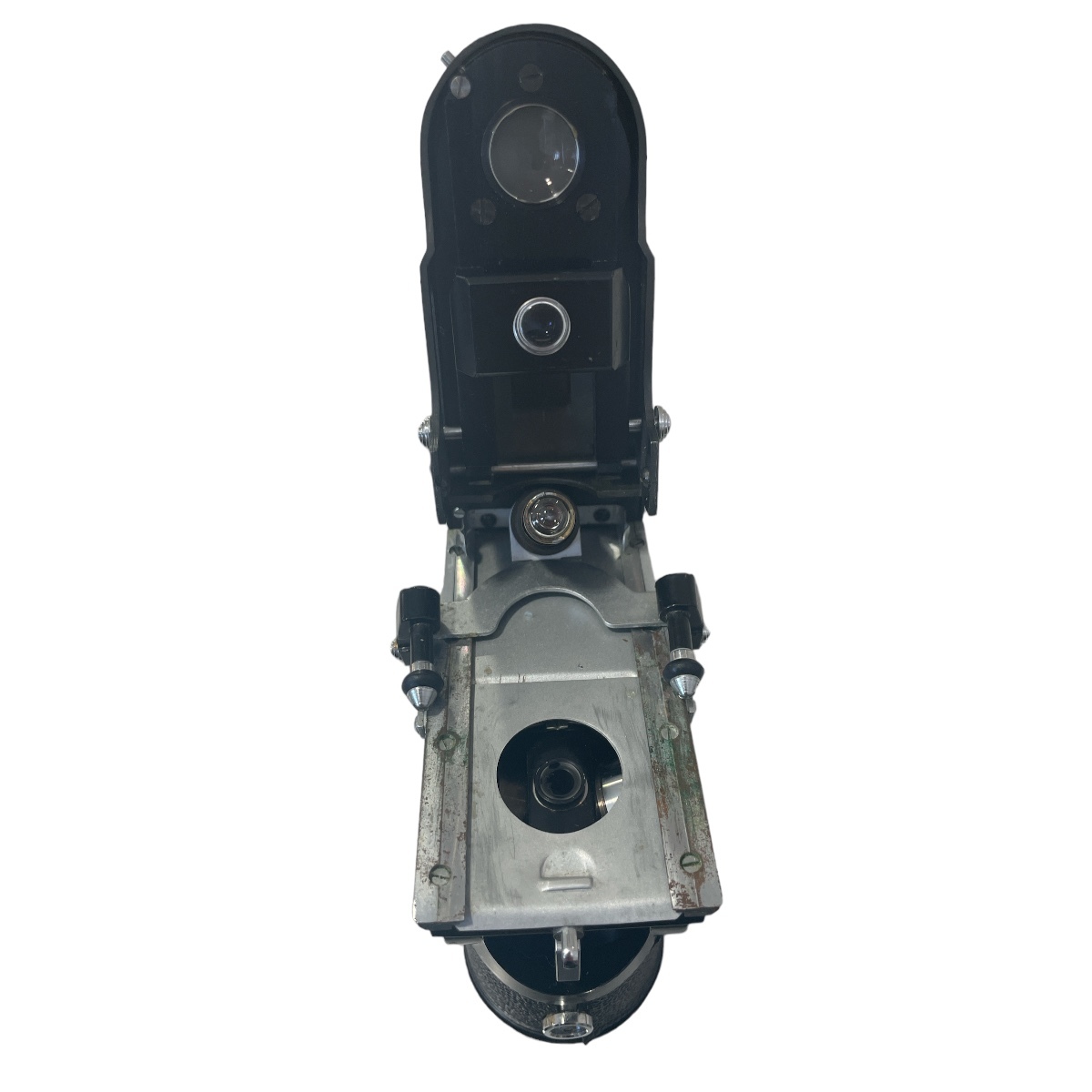 希少 Nikon 携帯顕微鏡 H型 10x 動作未確認 ケース付き ニコン 顕微鏡 携帯型 稀少 アンティーク