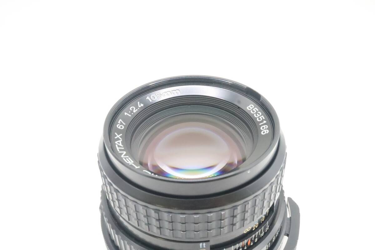 PENTAX 67 SMC 105mm F2.4 ペンタックス レンズ 大口径 中判 動作確認済み 単焦点レンズ 美品