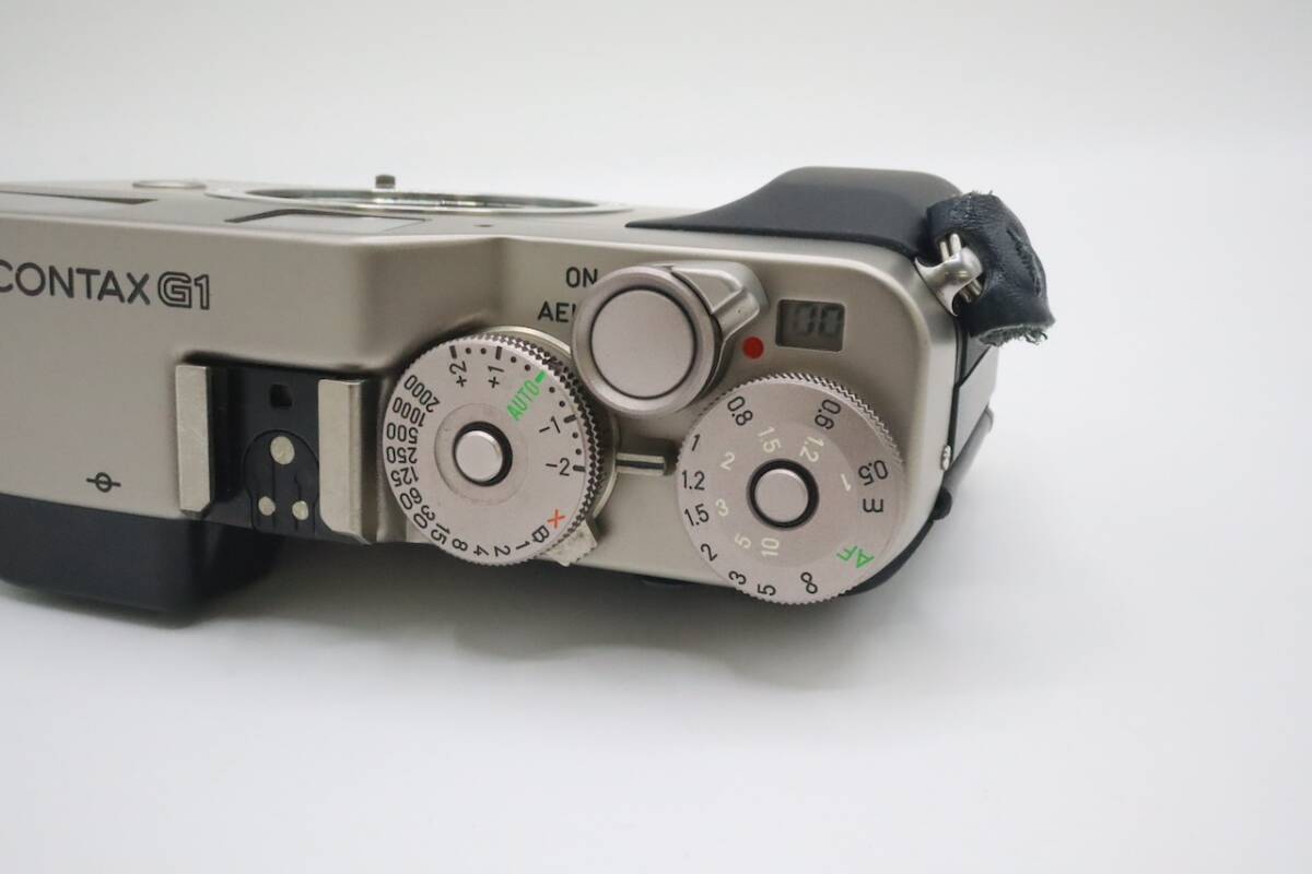 CONTAX G1 コンタックス ROM改造済み Gマウント Green Label フィルムカメラ レンジファインダー Carl Zeiss 45m F2 T※ 動作確認済み の画像4