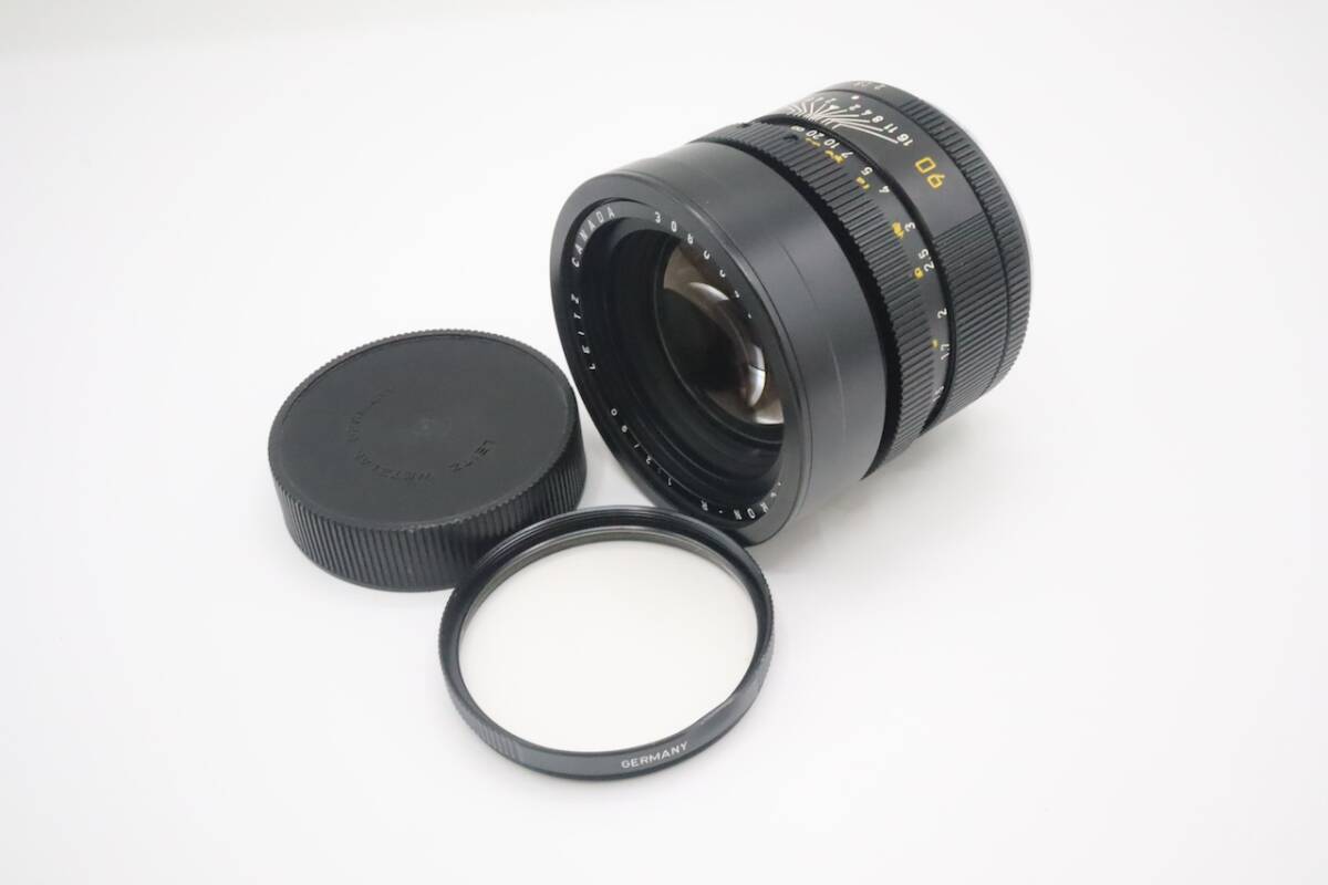 LEICA ライカ SUMMICRON-R 90mm F2 ズミクロン フィルムカメラ LEITZ CANADA レンズフィルター13373の画像8