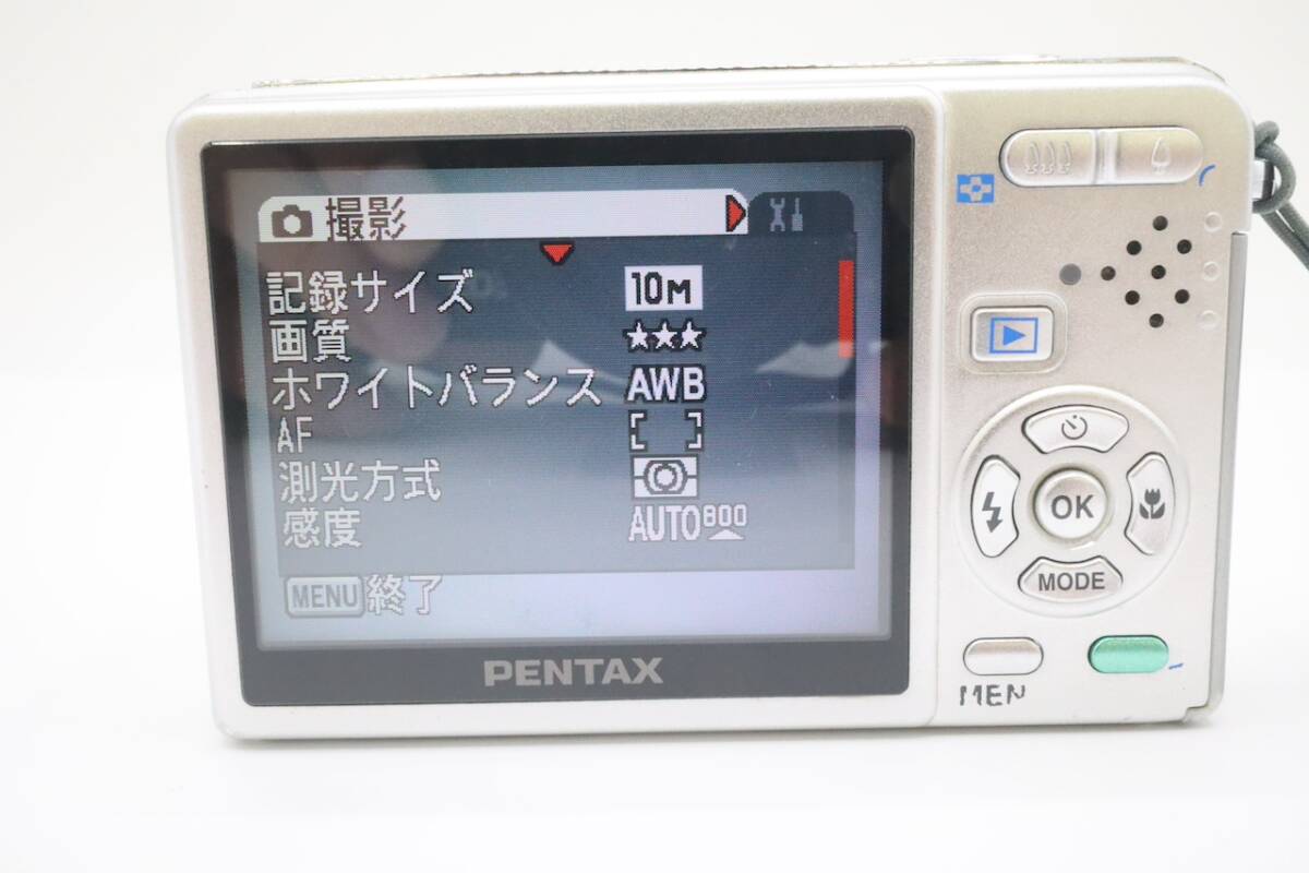 PENTAX Optio S10 ペンタックス オプティオ コンデジ 動作品 動作確認済み バッテリー付き 充電器付きの画像3