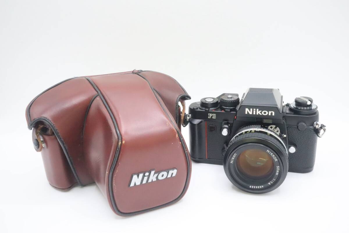 Nikon F3 アイレベル 126万番台 Ai 50mm F1.4 ニコン 美品 動作確認済み カメラケース付きの画像9