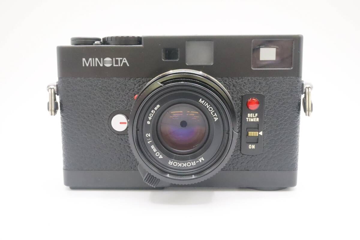 MINOLTA CLE M-ROKKOR 40mm F2 高級レンジファインダー フィルムカメラ ミノルタ 美品 専用ケース付き 動作確認済み_画像1