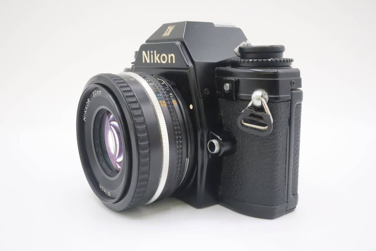 Nikon EM AI-S NIKKOR 50mm F1.8 ニコン MF一眼レフ フィルムカメラ 標準単焦点レンズ セット 032201_画像2