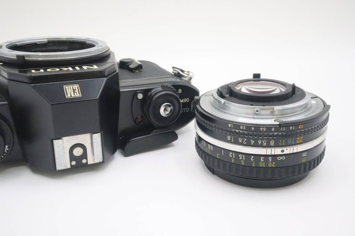 Nikon EM AI-S NIKKOR 50mm F1.8 ニコン MF一眼レフ フィルムカメラ 標準単焦点レンズ セット 032201_画像10