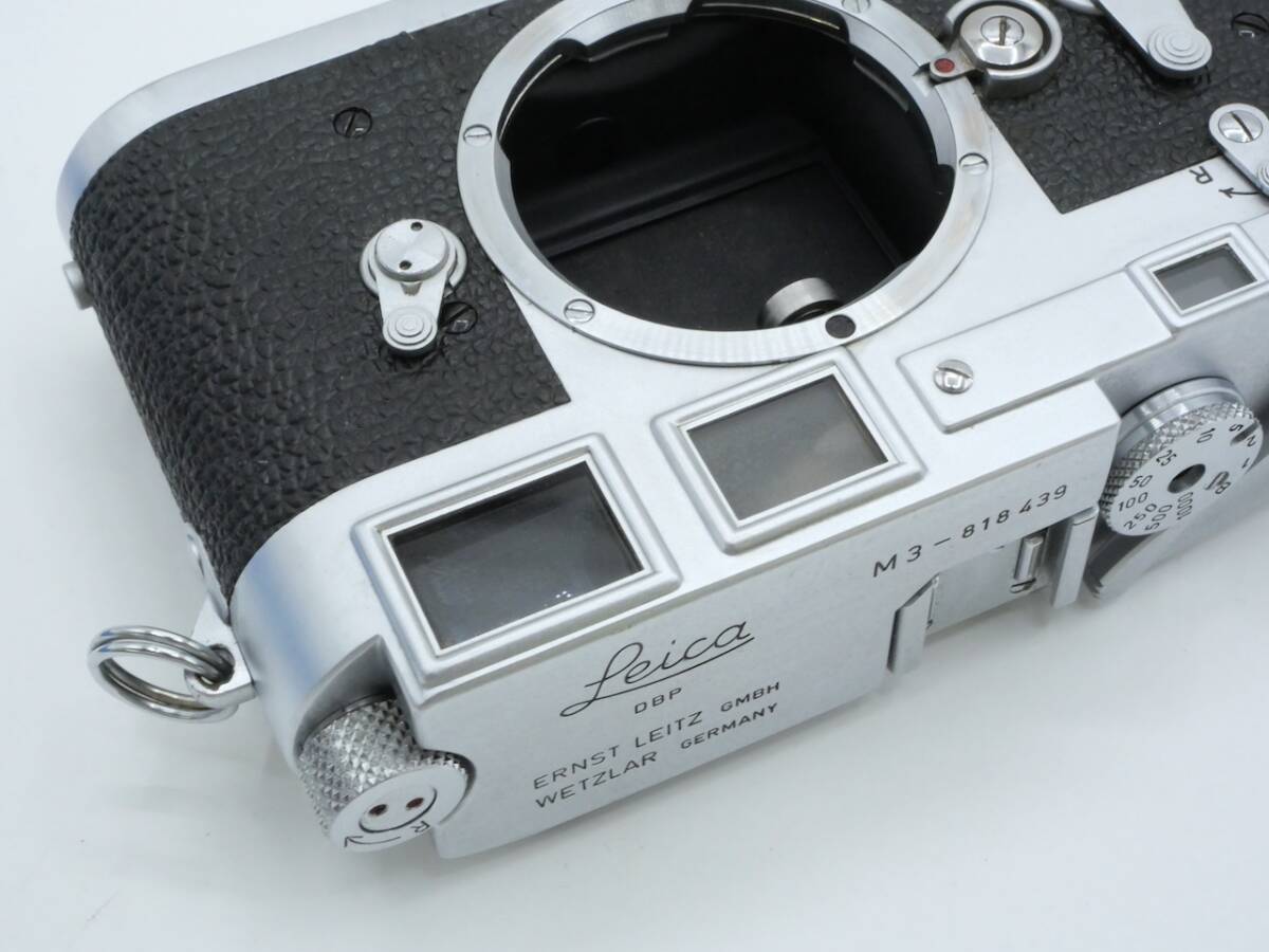 Leica ライカ M3 ダブルストローク 81万番台 ボディ Mマウント レンジファインダー フィルムカメラ 動作確認済みの画像5