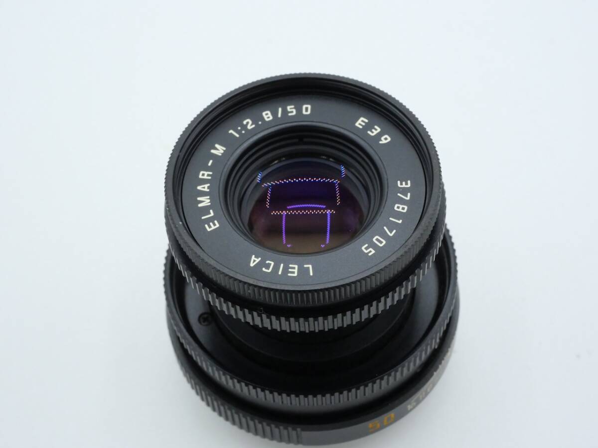 Leica ELMAR-M ライカ エルマー 50mm f2.8 レンズフード レンズフィルター付き 12550 13131 美品の画像2