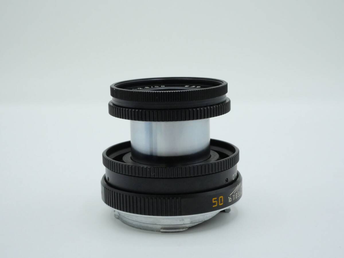 Leica ELMAR-M ライカ エルマー 50mm f2.8 レンズフード レンズフィルター付き 12550 13131 美品の画像6