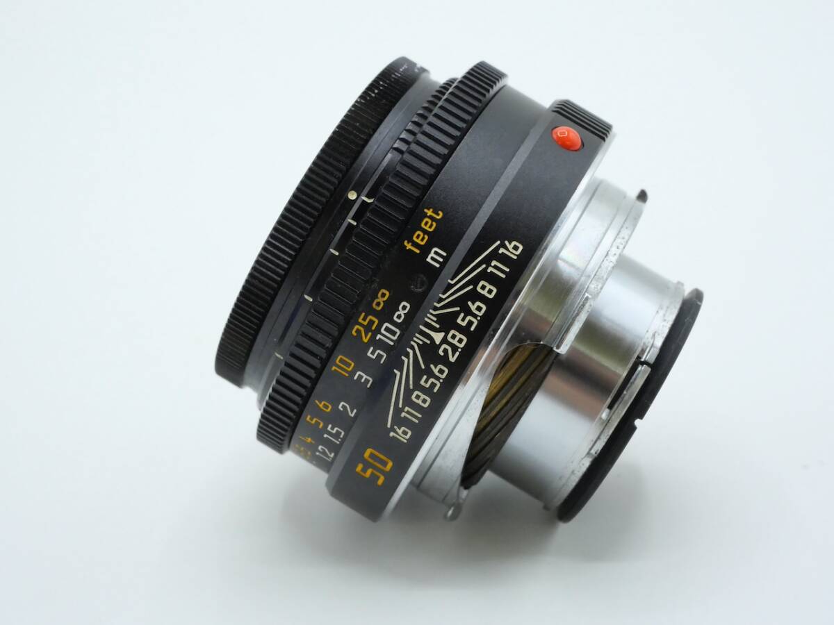 Leica ELMAR-M ライカ エルマー 50mm f2.8 レンズフード レンズフィルター付き 12550 13131 美品の画像4