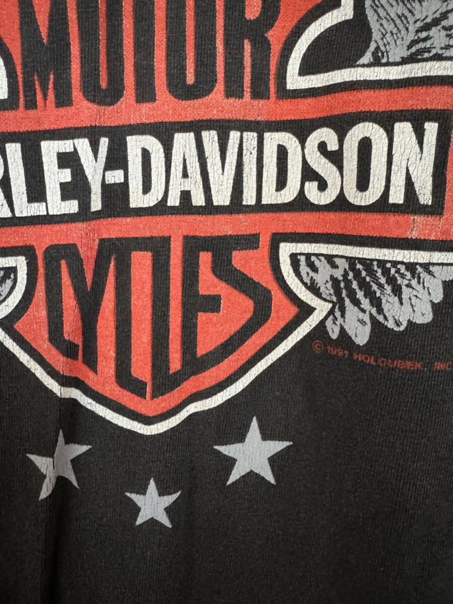 HARLEY DAVIDSONTシャツ×2 ビンテージ M ハーレーダビッドソン半袖Tシャツ 2枚セットの画像3