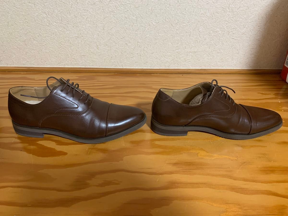 ほぼ未使用　midland footwears ストレートチップ　 ブラウン　ビジネスシューズ　革靴　25 cm