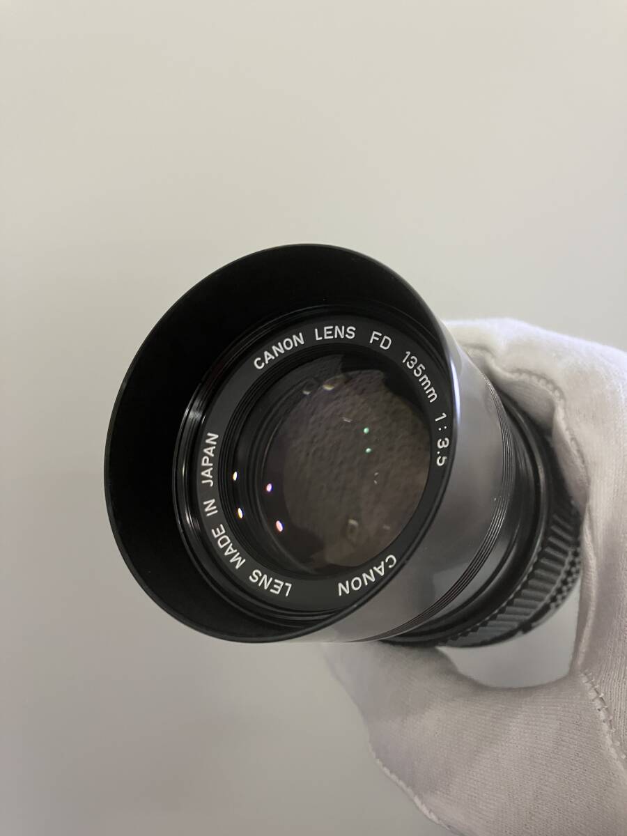 Canon キャノン FD 135㎜F3.5 S.C. レンズフード純正 綺麗 断捨離品の画像4