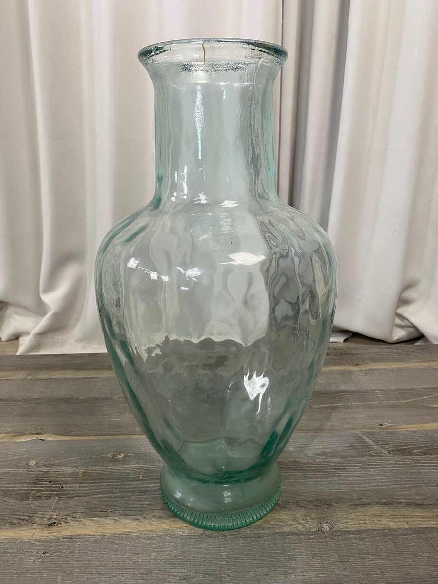 9269 ゆらゆら イタリア製 ガラス瓶 花瓶 気泡 置物 オブジェ インテリア レトロ ヴィンテージ ゆらゆらガラス フラワーベース_画像7