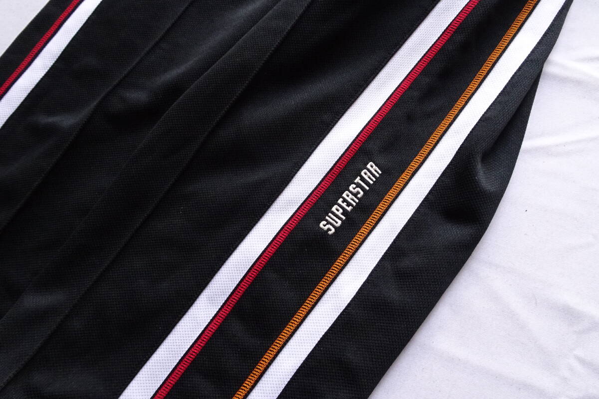 Mizuno SUPERSTAR/ Mizuno / truck pants / jersey material / center Press stitch / side white switch / sport / black / black /M size (4/2R)