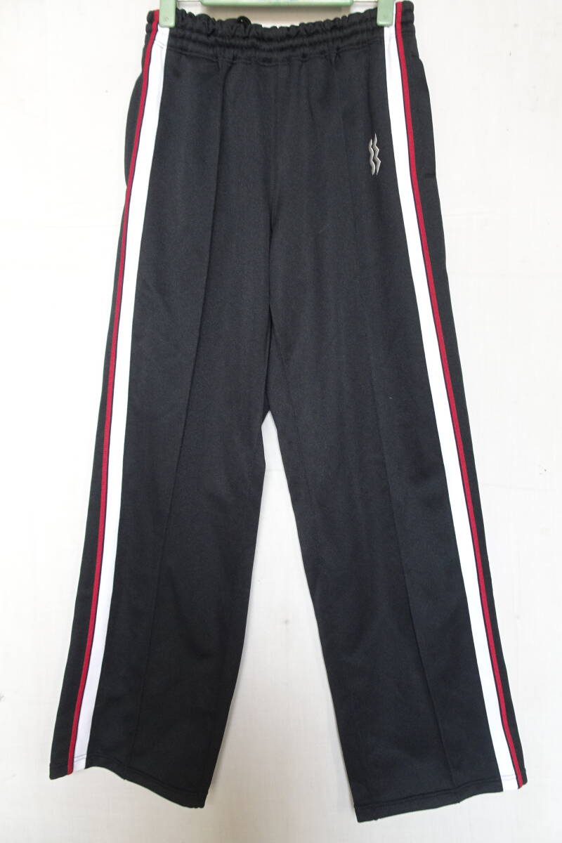 Mizuno SUPERSTAR/ Mizuno / truck pants / jersey material / center Press stitch / side white switch / sport / black / black /M size (4/2R)