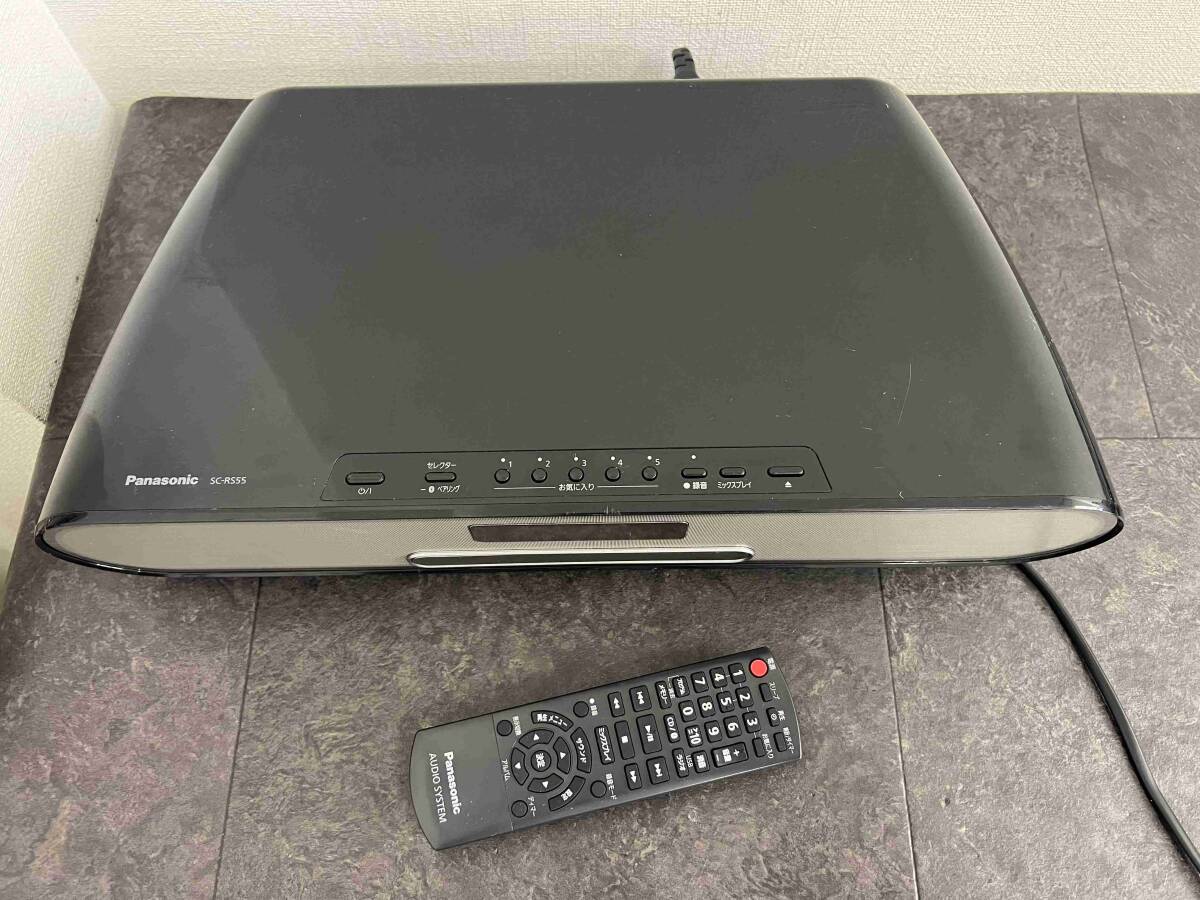 CT5502 Panasonic パナソニック コンパクトステレオシステム SC-RS55 リモコン付きの画像1