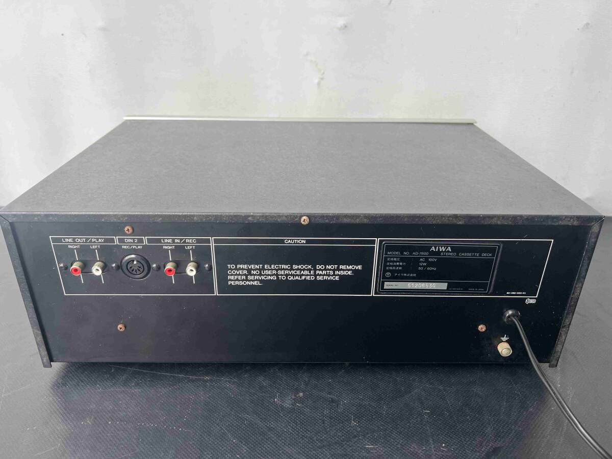 W5396 AIWA AD-7600 カセットデッキ アイワ オーディオ機器の画像6