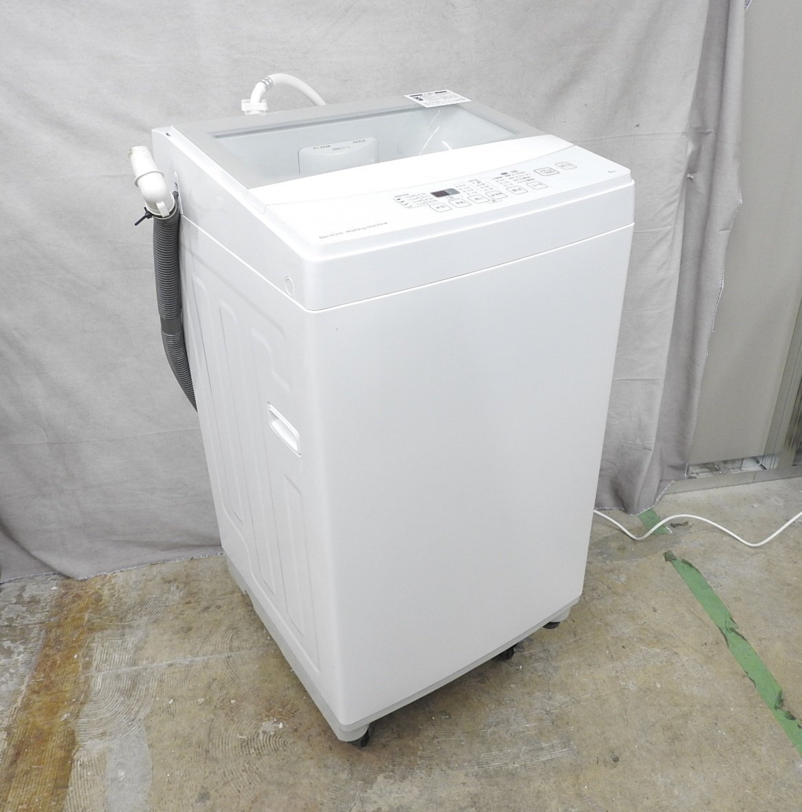 〇 NITORI ニトリ NTR60 全自動洗濯機 ガラストップ ホワイト 6kg 2019年製　〇中古〇_画像1