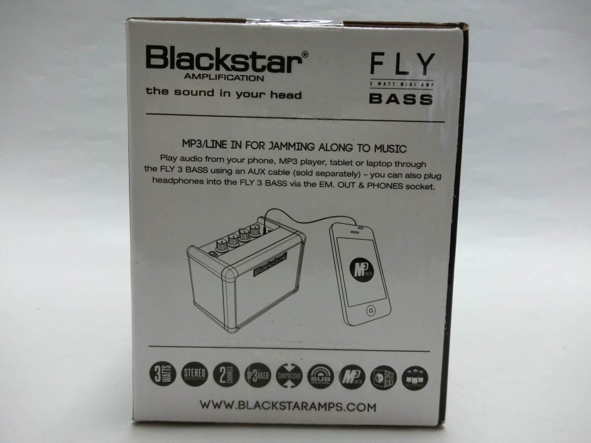 新品未開封 Blackstar ブラックスター ミニベースアンプ FLY 3 BASS／YL240323013の画像6