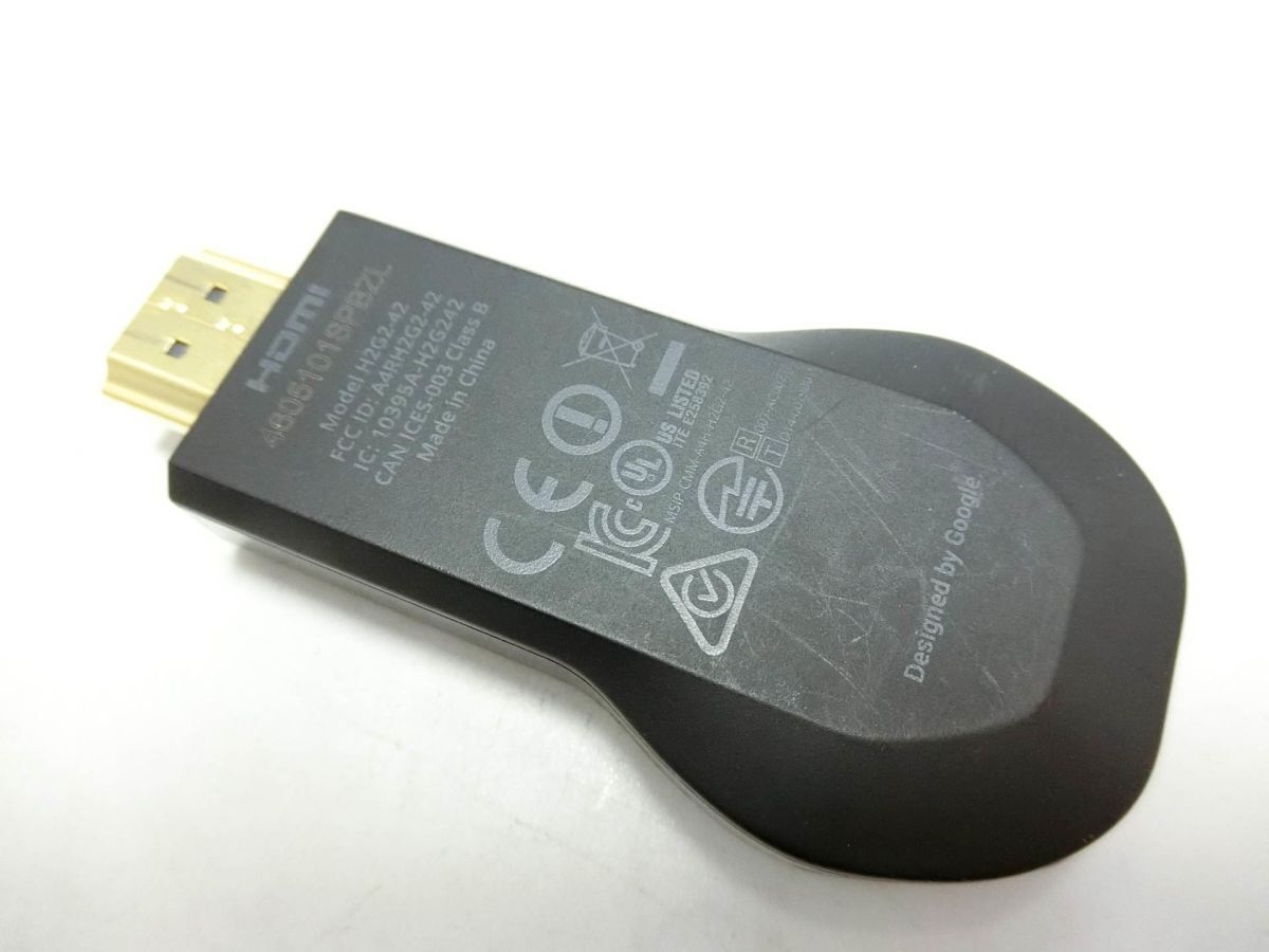 Google グーグル chromecast クロームキャスト HDMI H2G2-42 正常動作保証／YJ240326002の画像4