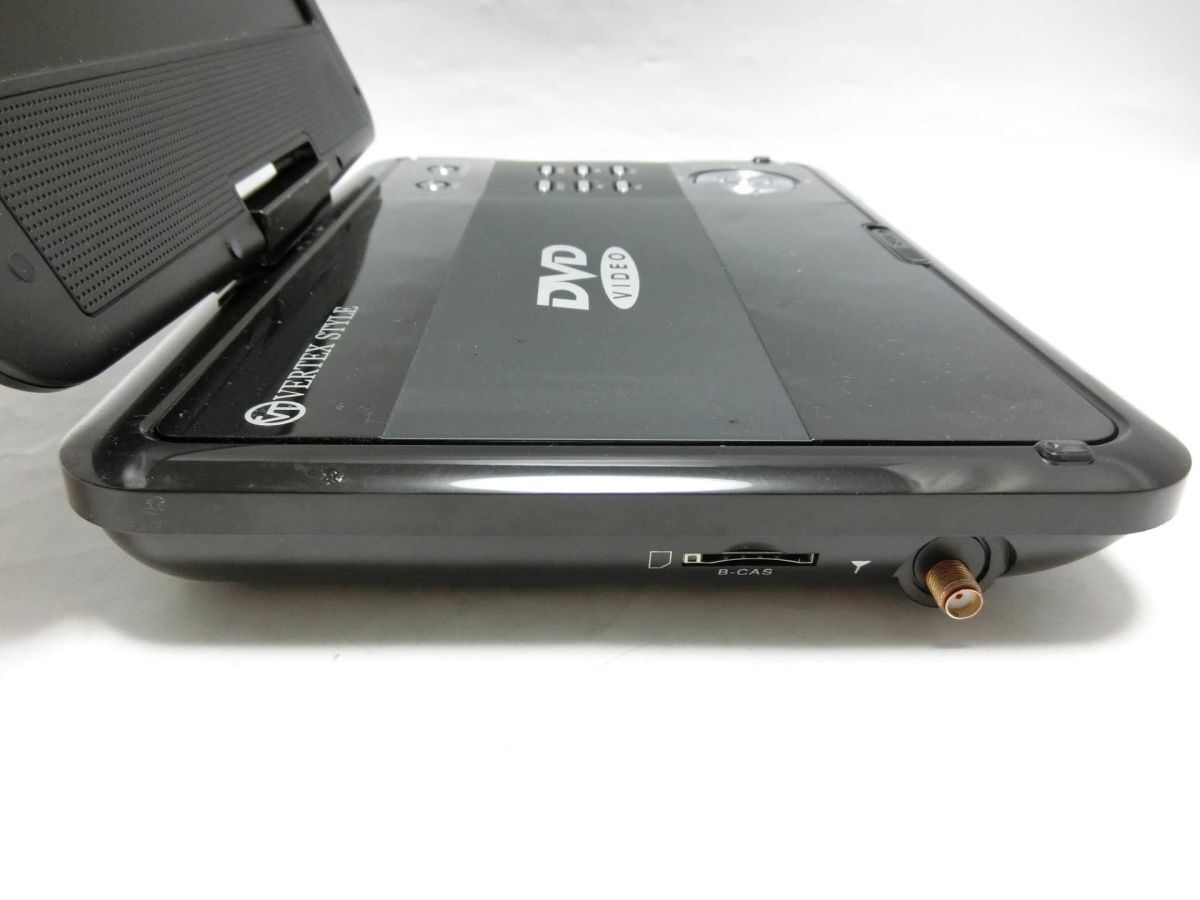 VERTEX 9インチ ポータブルDVDプレイヤー フルセグ/ワンセグ TVチューナー自動切替 CPRM再生可 SD USB テレビ PDVD-V309／YL240326028の画像6