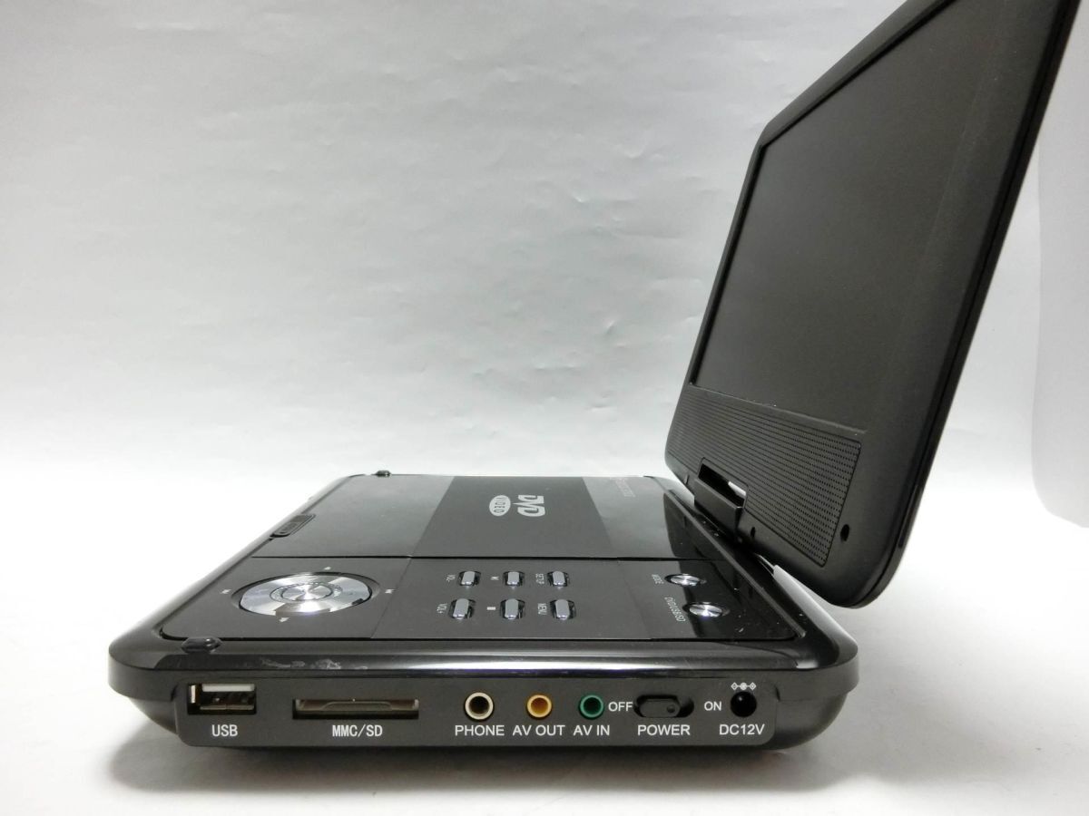VERTEX 9インチ ポータブルDVDプレイヤー フルセグ/ワンセグ TVチューナー自動切替 CPRM再生可 SD USB テレビ PDVD-V309／YL240326028の画像5