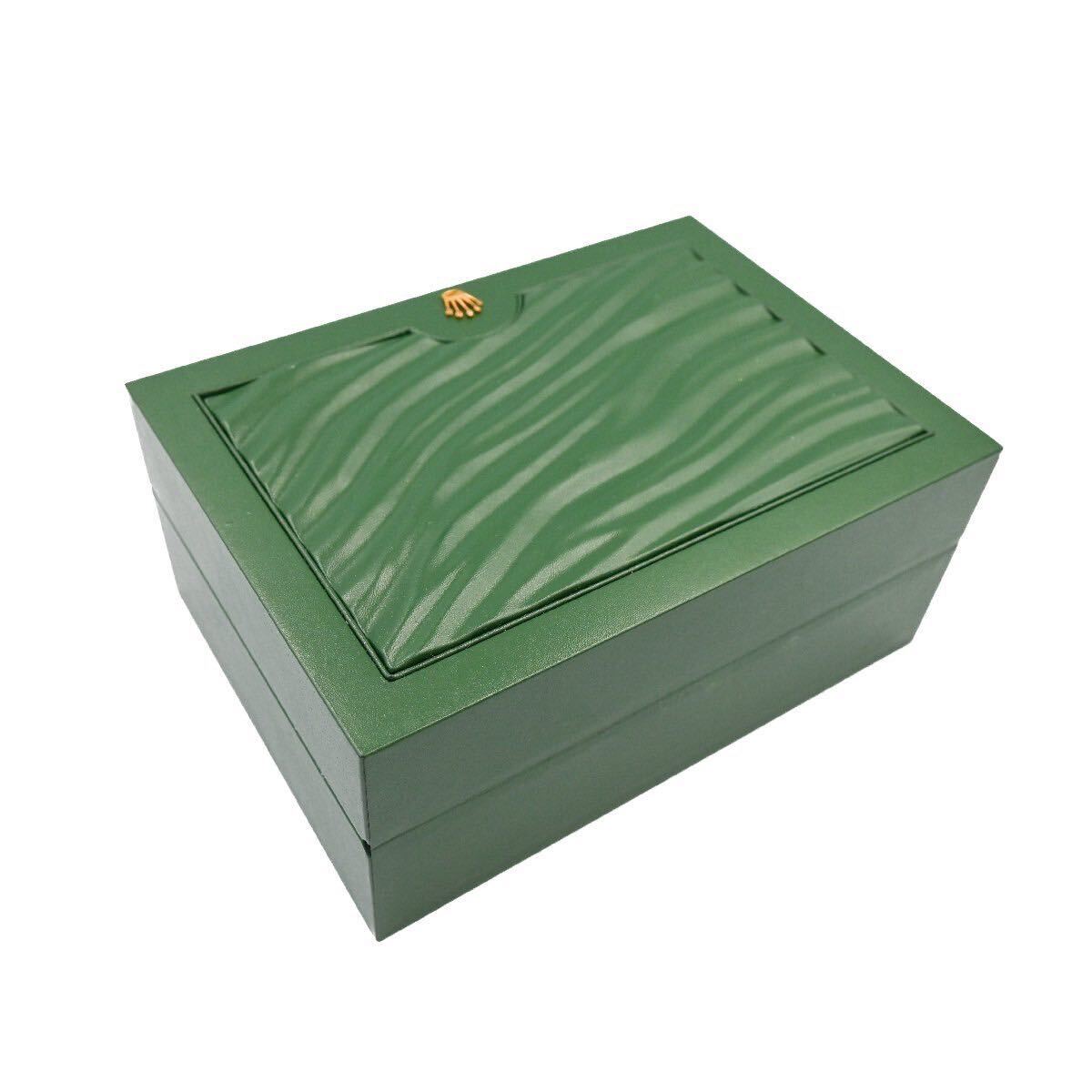 【美品】ROLEX ロレックスケース ROLEX CASE 時計用 空箱 BOX 内箱 M 外箱 31.00.64 緑 モスグリーン