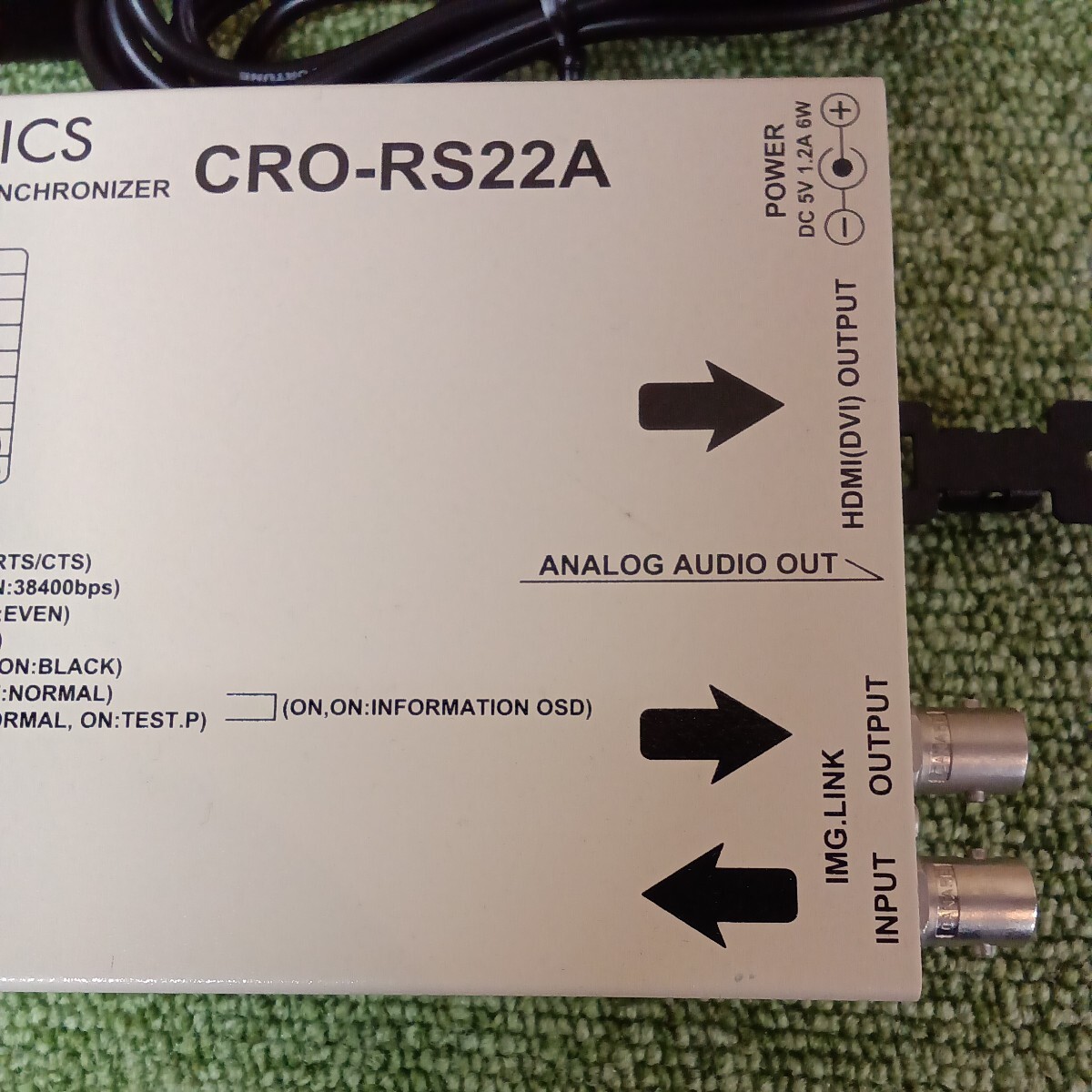 IMAGENICS CRO-RS22A HDMI(DVI)信号同軸延長器・FS 機能付き受信器【通電確認済】NO.23_画像3