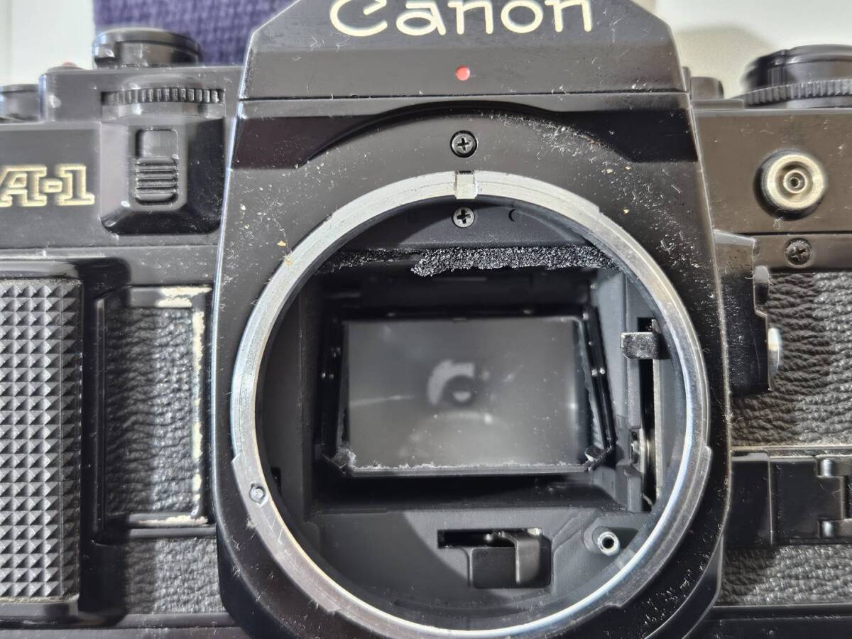 0407-13　CANON キャノン A-1 カメラ ボディ 本体 レンズ CANON FD135mm 1:3.5　フィルムカメラ_画像6