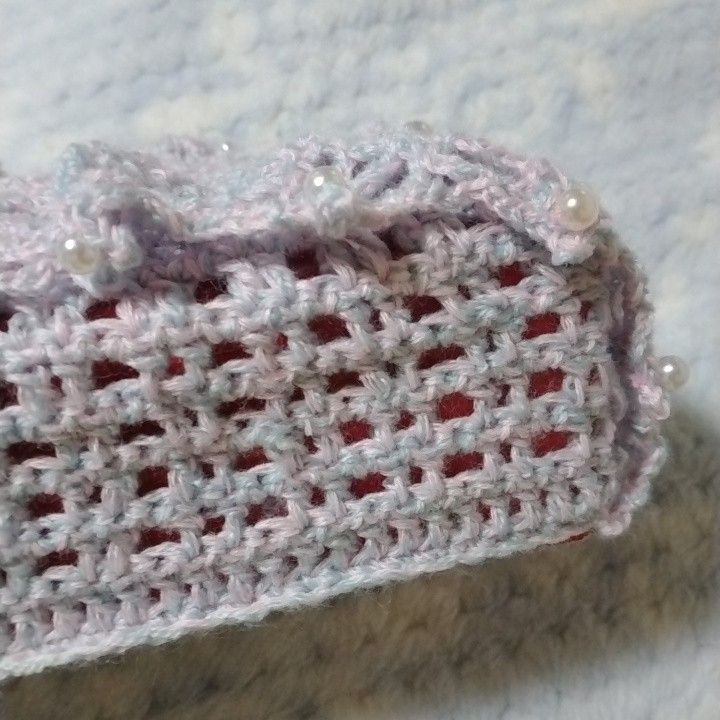 ハンドメイド　ティッシュカバー　ティッシュケース　手編み　ニット小物　編み物　ボックスティッシュカバー