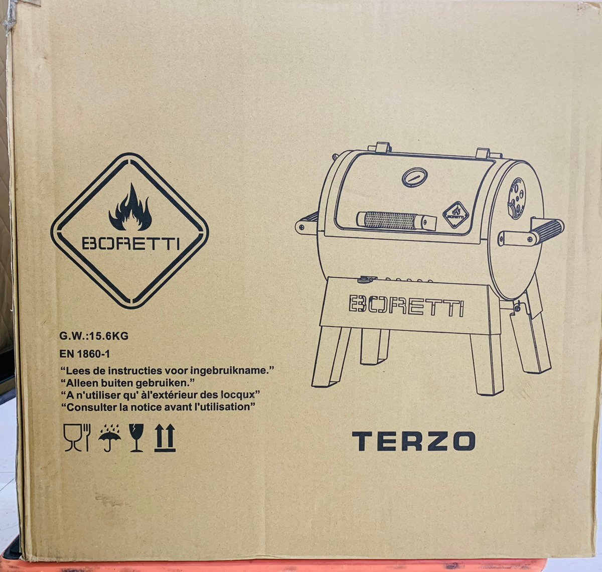 【長期在庫のため売切り処分　送料込み】FIRESIDE ファイヤーサイド BORETTI ボレッティ TERZO テルツォ BBQ炭焼きグリル 店舗在庫新品！_画像10