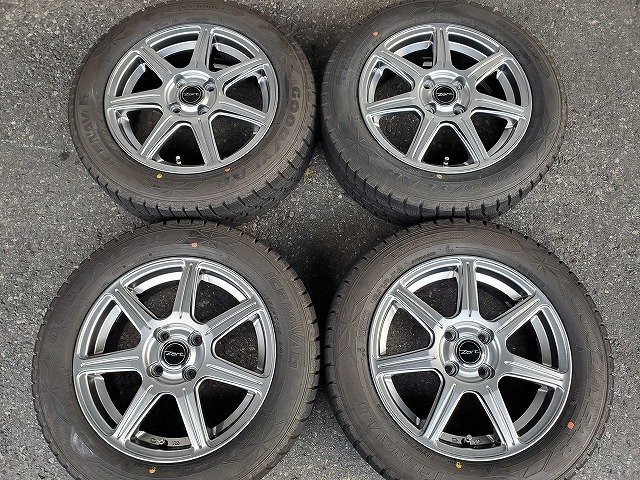 175/65R15インチ 5.5J +42 185/60R15 の車にも 国産スタッドレス アクア シエンタ スペイド キューブ フィット スイフト イグニス XBEEの画像2