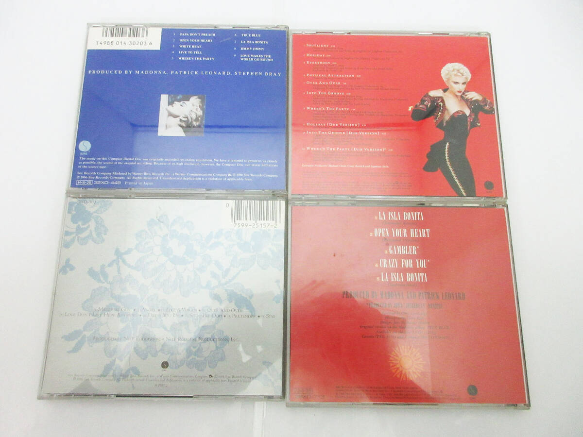 F9691【CD】Madonna マドンナ 4種 La Isla Bonita Super Mix 28XD-713/YOU CAN DANCE 32XD-850/TRUE BLUE 9 25442-2/LIKE A VIRGIN 25157-2の画像2