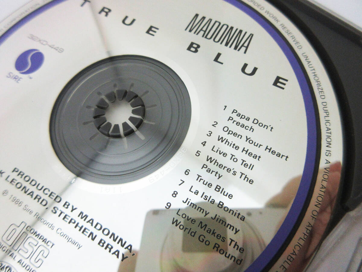 F9691【CD】Madonna マドンナ 4種 La Isla Bonita Super Mix 28XD-713/YOU CAN DANCE 32XD-850/TRUE BLUE 9 25442-2/LIKE A VIRGIN 25157-2の画像5