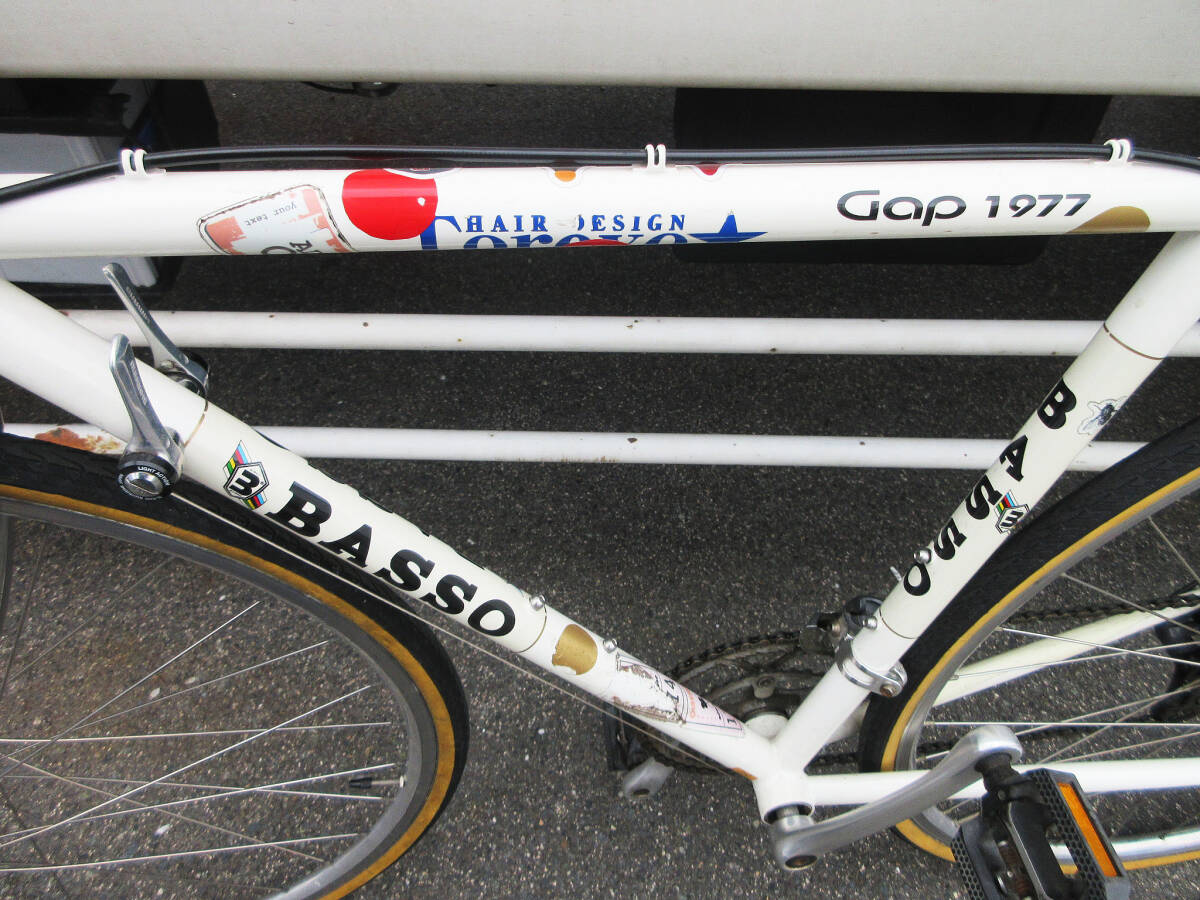 F9564【ロードバイク】BASSO GAP 1977 バッソ ギャップ★2×8 16段変速★自転車 サイクリング★サドル BROOKS B17 レザー★動作良好の画像2