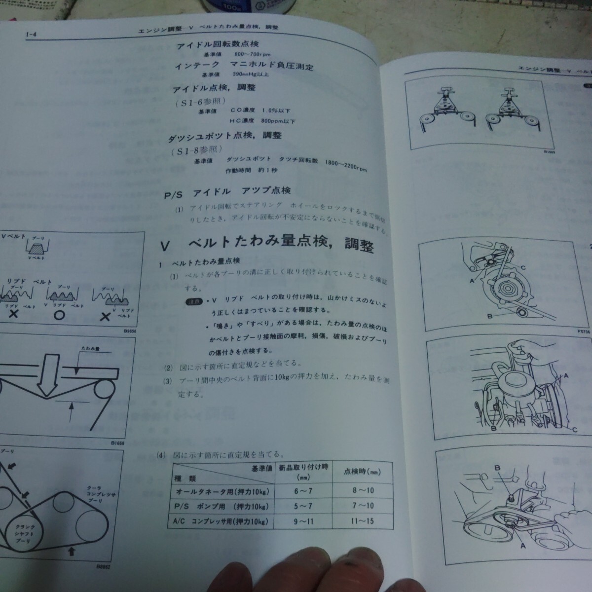 6M-GEU エンジン修理書 昭和60年 MS125 クラウン MZ12 ソアラ 検索 120系クラウン 10系ソアラ SOARER CROWN 旧車 当時物 M型の画像5